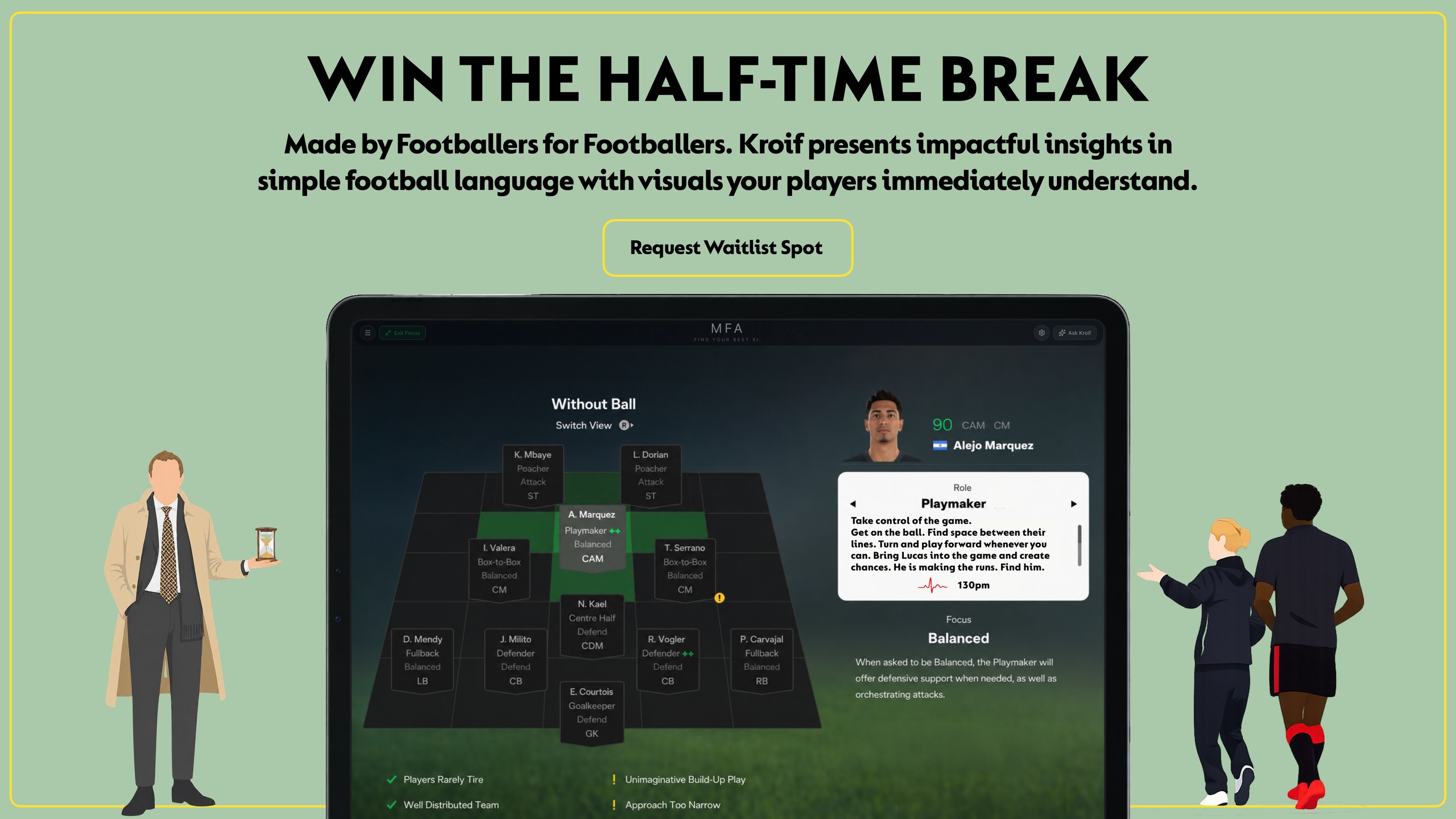 Win the half-time break