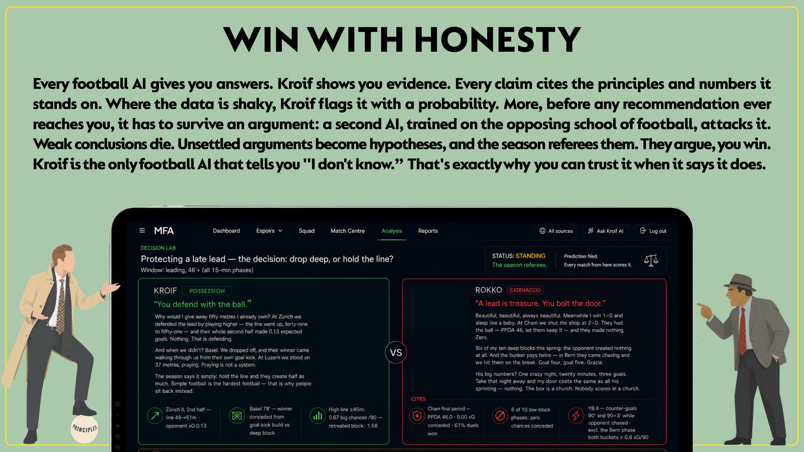 Win with honesty